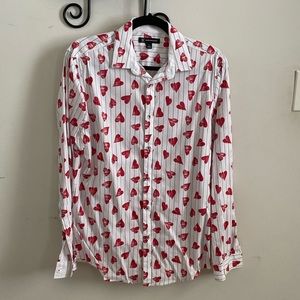 I.N.C. “Broken Hearts” Button-Down Shirt